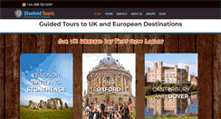 Desktop Screenshot of londonstudenttours.com